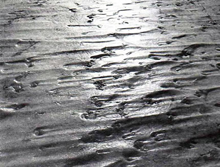 Следы течения водного потока